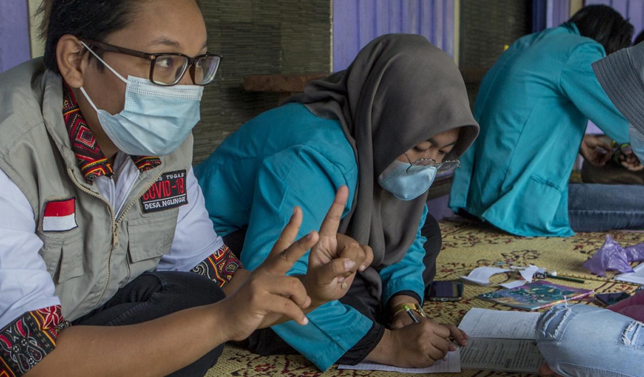 Women in Indonesia leading the COVID-19 Prevention Response. © UN Women/Putra Djohan and Ali Lutfi