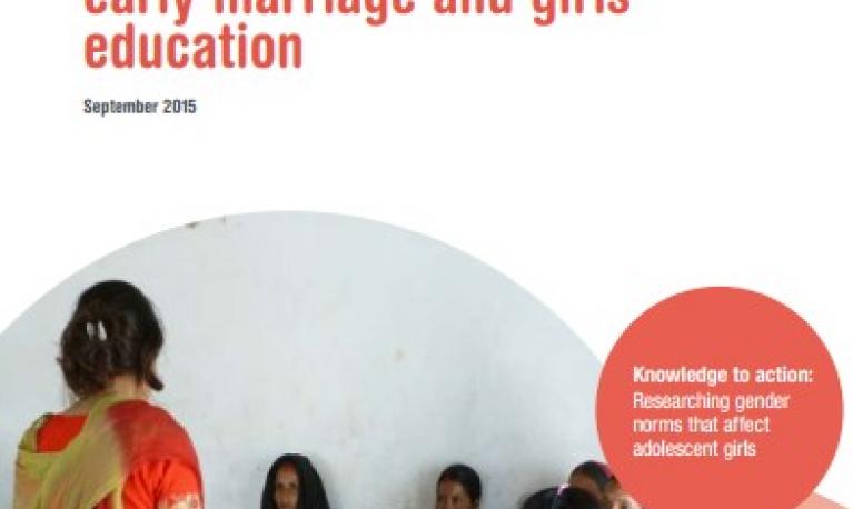 Girls in school - front cover of publication