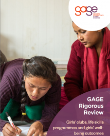Front cover of girls' clubs review