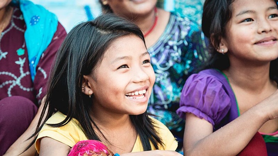 Girls smiling in Malaysia. ©Girls Not Brides