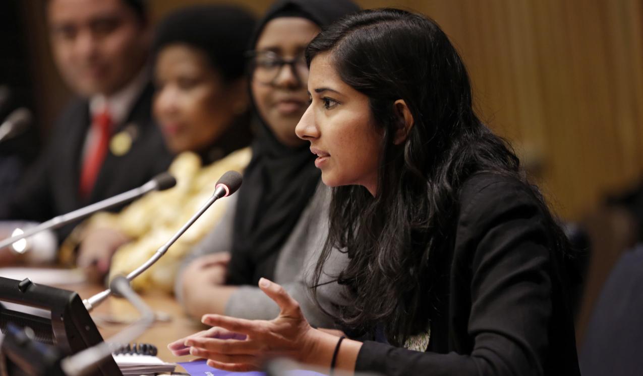 61st session of the Commission on the Status of Women (CSW61) in New York hosting a Youth Forum titled, “Youth Create Gender Equality–Economic Empowerment in the Changing World of Work”, 2017