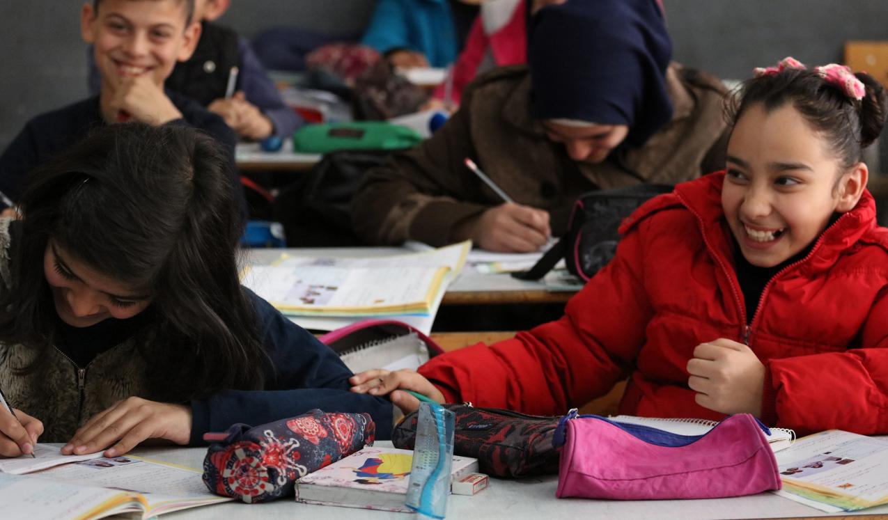 Students at the Second Bourj Hammoud Public School. © World Bank