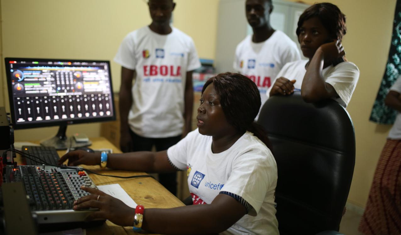 Employees at Radio Rural Community de Forecariah. Credit: World Bank Photo Collection