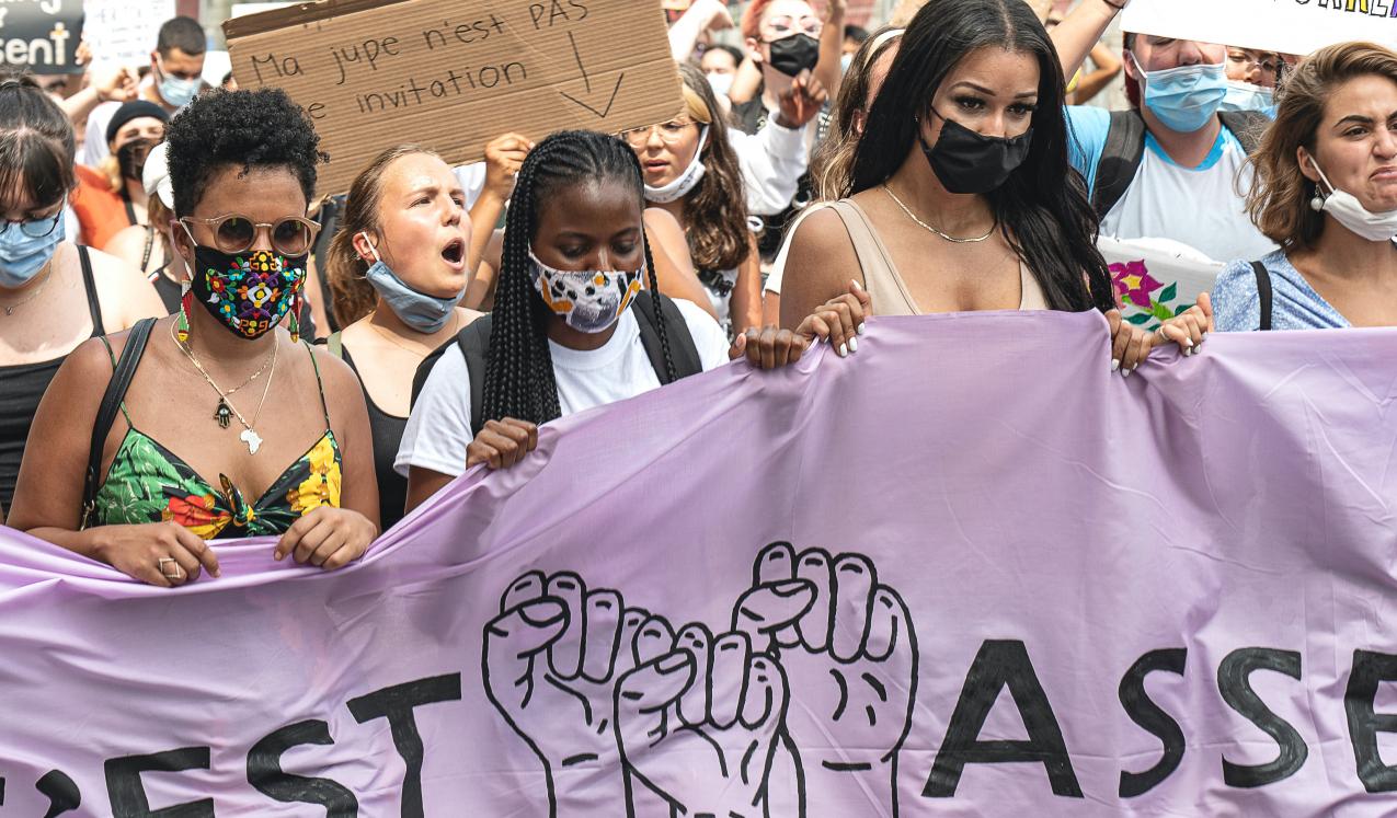 Demonstration against sexual assault in Montreal, 2020. © Mélodie Descoubes/Unsplash