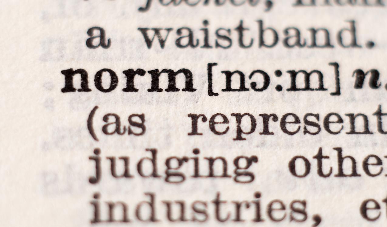 Dictionary definition of word norm. ©Vitezslav Vylicil/Shutterstock ID: 1429845917