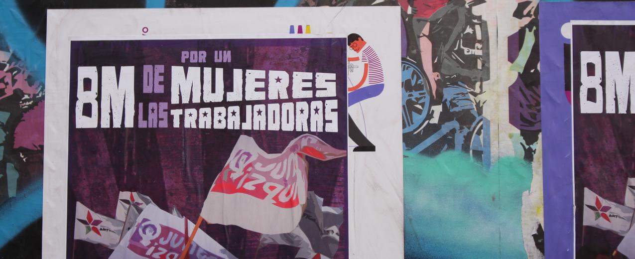#8M strike poster