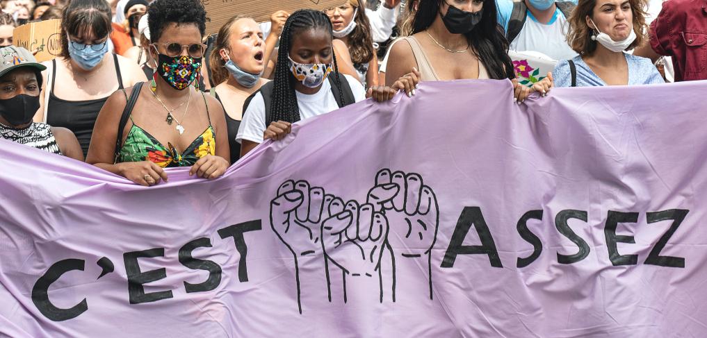 Demonstration against sexual assault in Montreal, 2020. © Mélodie Descoubes/Unsplash
