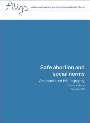Cover of the report on safe abortion