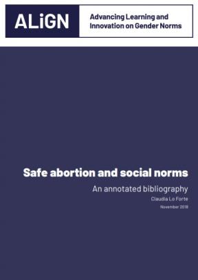 Cover of the report on safe abortion