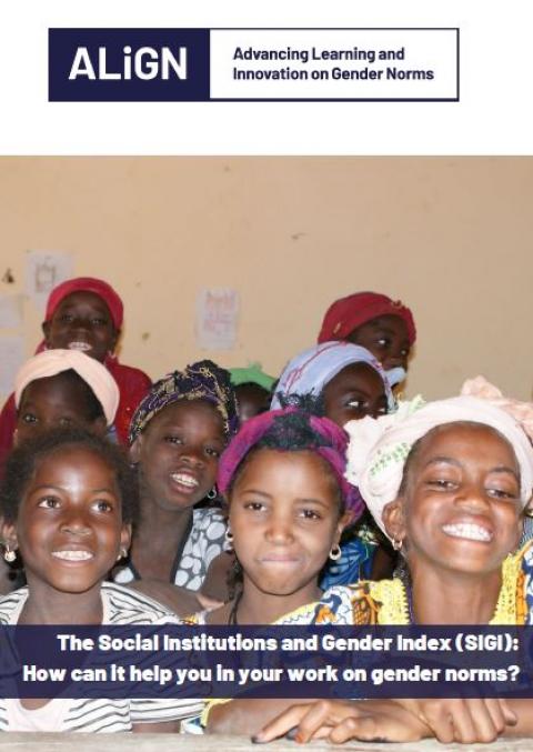 Cover of report showing girls at a school in Burkina Faso