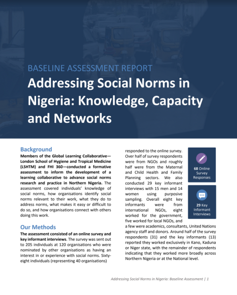 social norms research report