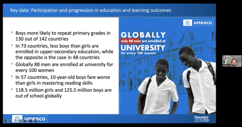 Screenshot from the webinar