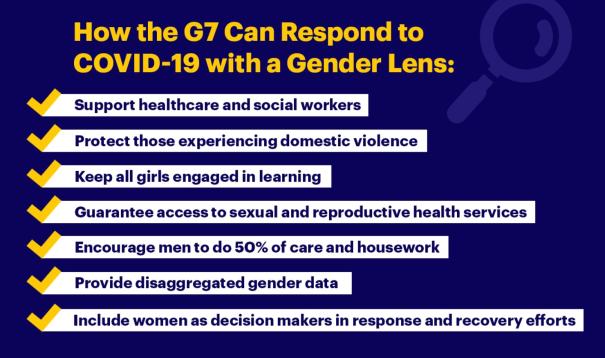How the G7 can respond to COVID-19 with a gender lens