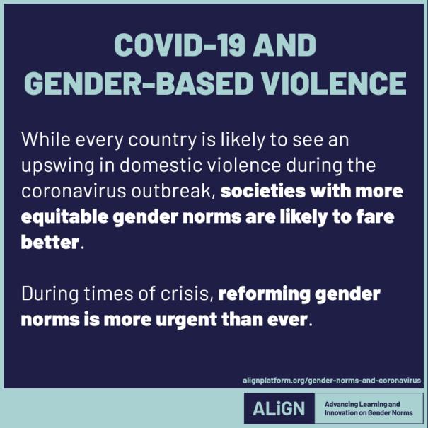 COVID-19 and gender-based violence