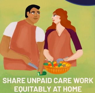Share unpaid care work equitably at home