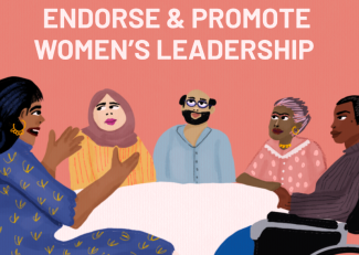Endorse and promote women's leadership