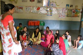 Women at a reproductive health group session