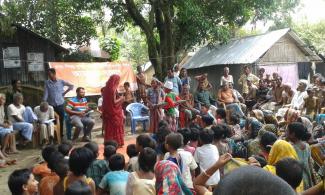 Group activities arranged as part of the Tipping Point project in Bangladesh