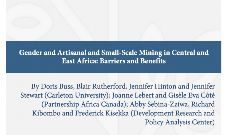 Gender and Artisanal and Small-Scale Mining in Central and East Africa: Barriers and Benefits