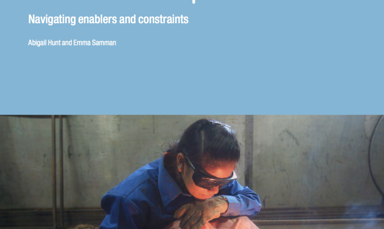 This report details how gender equality, poverty eradication and human development require increased investment in women’s economic empowerment. The report suggests that no single intervention or actor can address all aspects needed to enable women’s economic empowerment, but it highlights, amongst other factors, discriminatory gender and social norms as potential constrainers. In particular, discriminatory gender norms around what constitutes a suitable job for women and violence against women and girls co