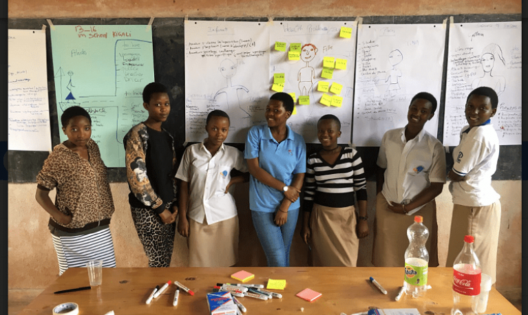 Schoolgirls in Musambira, Kamoyi, Rwanda provide crucial insights to entrepreneurs. Photo: Media Kagaba