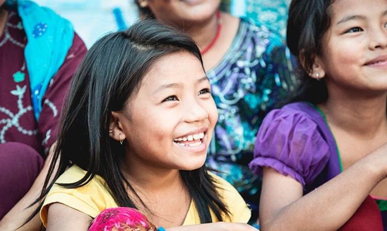 Girls smiling in Malaysia. ©Girls Not Brides