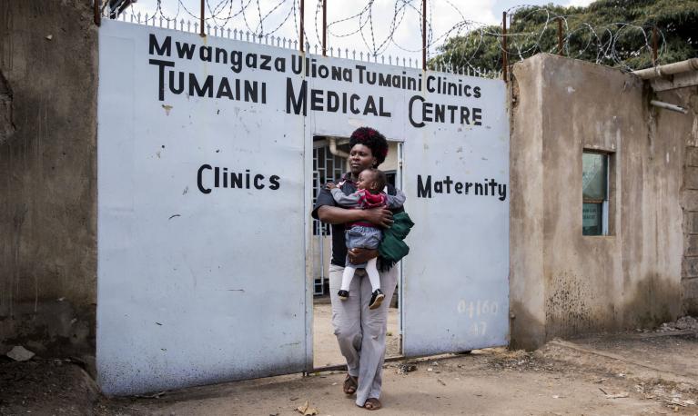 Tumaini maternity clinic supported by APHRC (African Population and Health Research Center) in Korogocho slum, one of Nairobi's most populated informal settlements, Kenya. ©Jonathan Torgovnik.