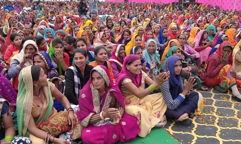 Women at a concert in India