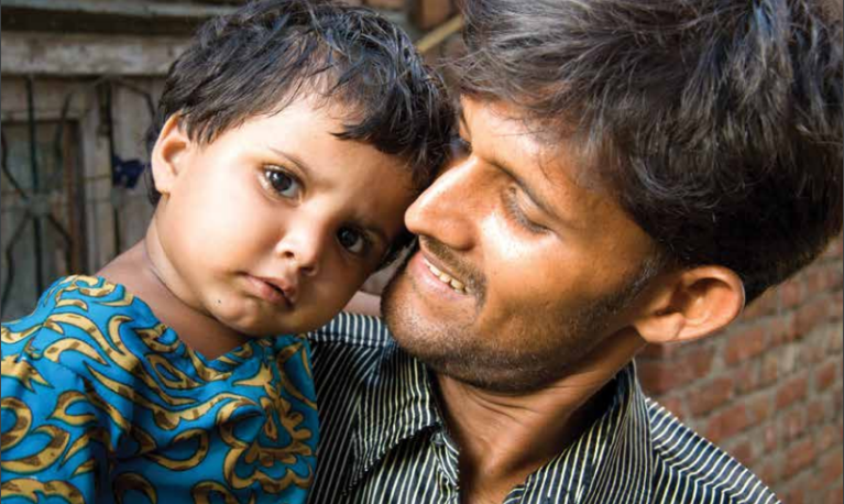 A father and son in India. @ICRW Asia