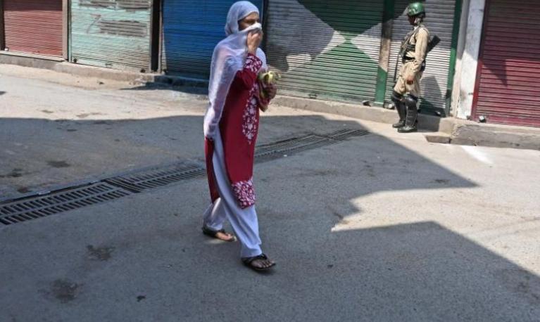 Many Internet articles extol Kashmiri women, and men, emphasising the fair colour of their skin. Credit: AFP