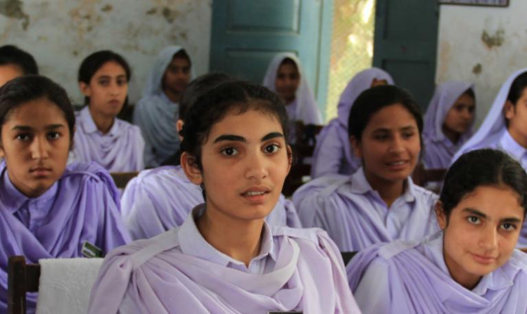 Girls in school in Khyber Pakhtunkhwa, Pakistan. © Vicki Francis/Department for International Development