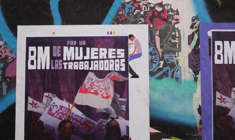 #8M women's strike poster