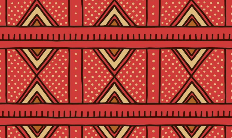 Bogolan is a traditional fabric from Mali. Bogolan means "made with earth" and is a dyeing technique that originated in Mali in the 12th century. © Leonova Elena/Shutterstock.com