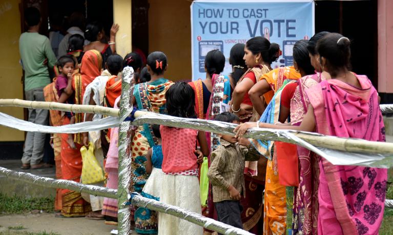 Women voting in Assam, India 2019. Credit: Talukdar David/Shuttestock.com