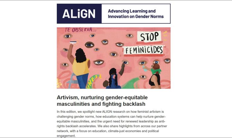 Screengrab of start of newsletter