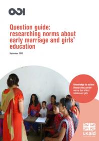 Girls in school - front cover of publication