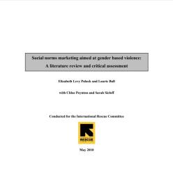Front cover of report