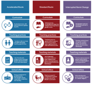 Diagram gender norm change