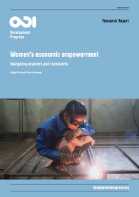 This report details how gender equality, poverty eradication and human development require increased investment in women’s economic empowerment. The report suggests that no single intervention or actor can address all aspects needed to enable women’s economic empowerment, but it highlights, amongst other factors, discriminatory gender and social norms as potential constrainers. In particular, discriminatory gender norms around what constitutes a suitable job for women and violence against women and girls co