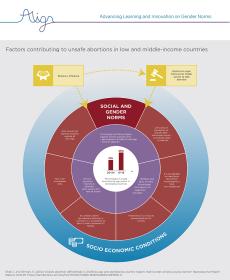 Graphic showing factors affecting unsafe abortions