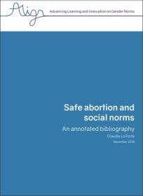 Cover of the report on safe abortion