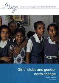 Girls' clubs and gender norms guide cover