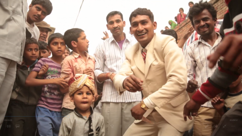 Young India men and boys at a celebration @ICRW Asia 