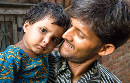 A father and son in India. @ICRW Asia
