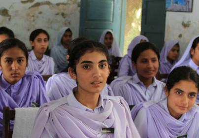 Girls in school in Khyber Pakhtunkhwa, Pakistan. © Vicki Francis/Department for International Development