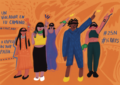 Artivism to end GBV illustration