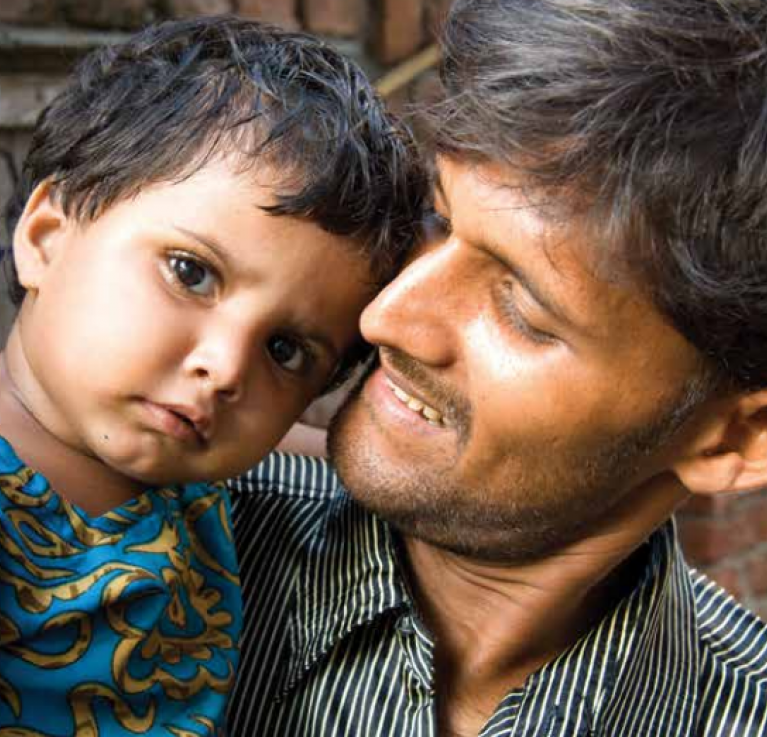 A father and son in India. @ICRW Asia