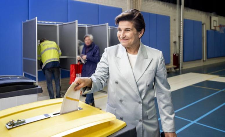 Lilianne Ploughmen voting at the election in March ©Lilianne Ploughmen
