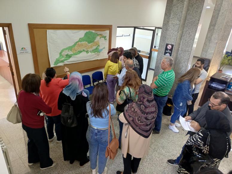 GPGF’s local associate, together with LOST, works with aspiring women leaders and male allies in the Kfardebian municipal building. Lebanon, April 2024. © Global Partners Governance Foundation, 2024
