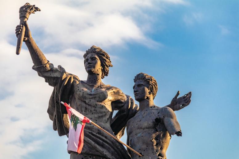 Martyrs' Statue in Downtown Beirut, Lebanon 2018 © Ali Chehade Farhat @ Shutterstock ID: 2327805237